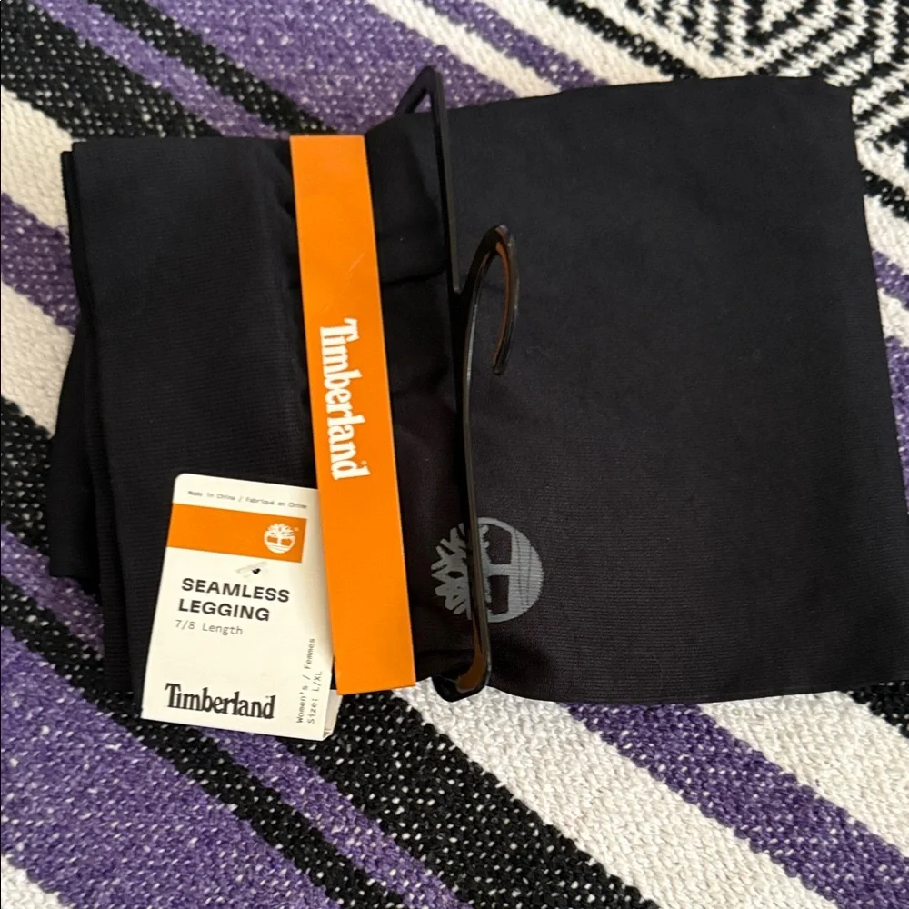 Timberland Midnight Black Leggings size L/XL NWT - Picture 1 of 3